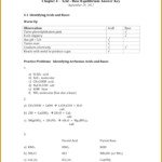 Worksheets Bronsted Lowry Acids And Bases